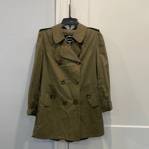 Love Tree Double Breasted Button Up Light Jacket